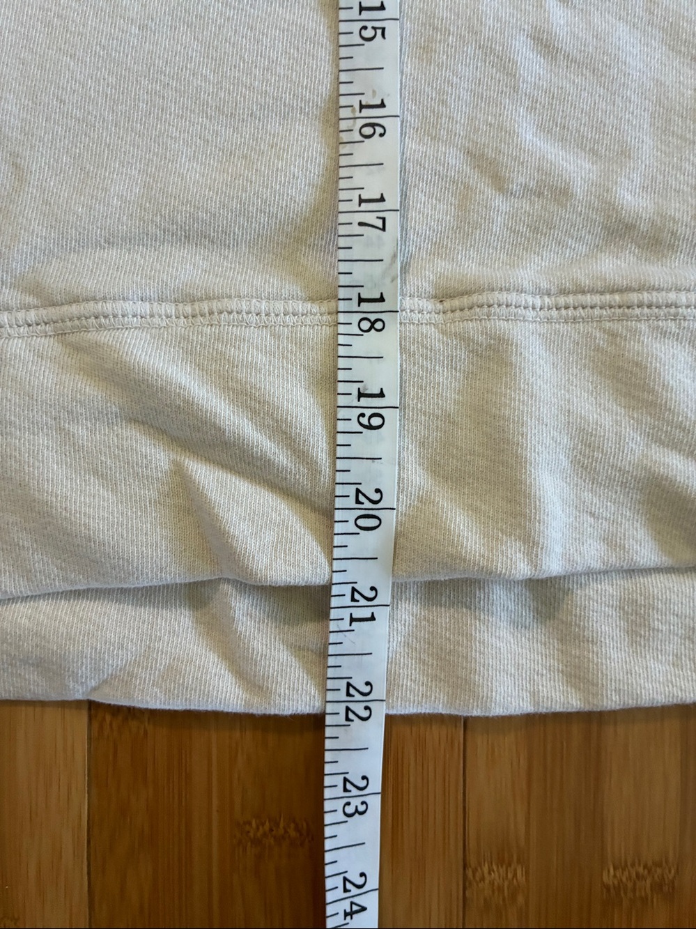 perfectwhitetee Tyler French Terry Sweatshirt Women’s M Natural Beige - Picture 7 of 7